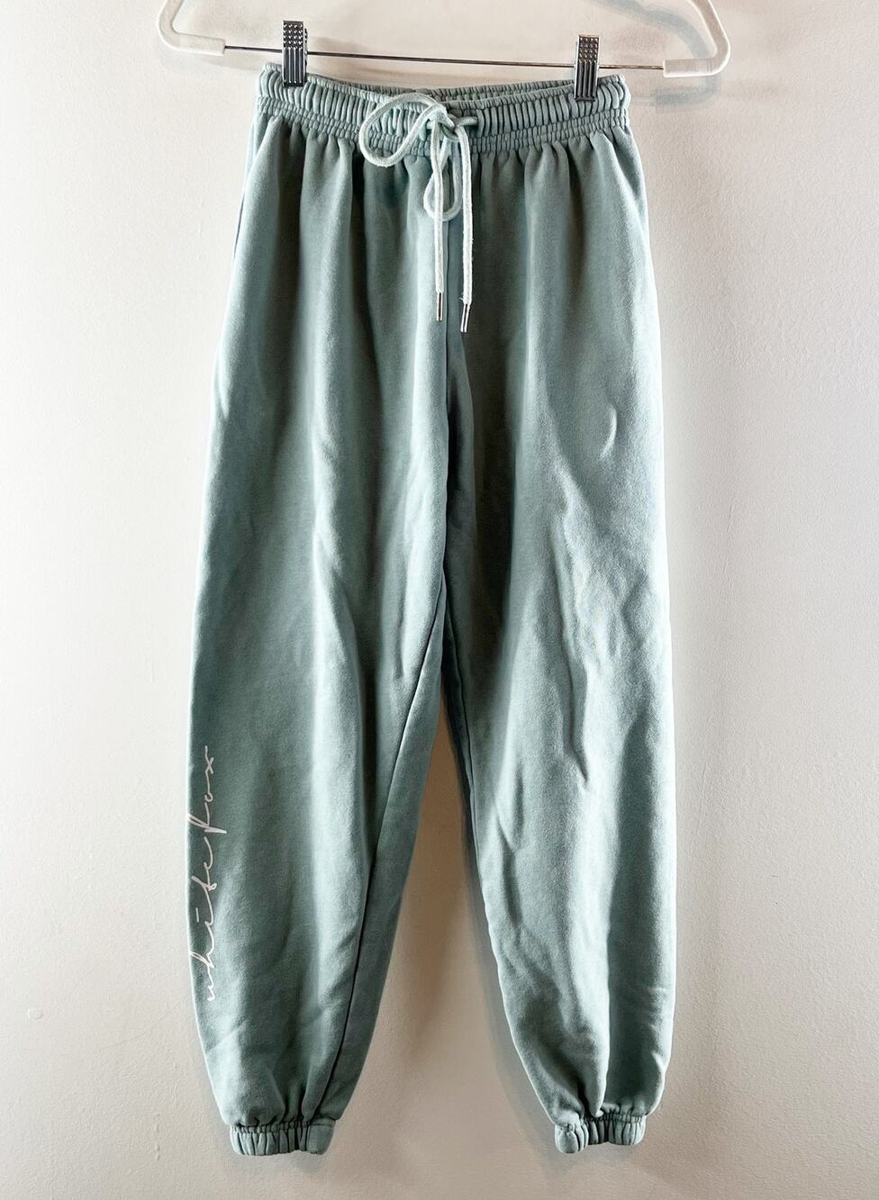 White Fox Jogger Sweatpants Green XS